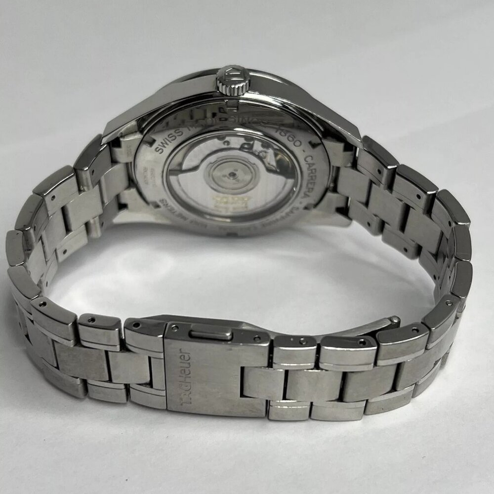 TAG HEUER Carrera Calibre 6 WAR2110 Automatic Men's Date 39mm Steel 100M Watch - Picture 7 of 13
